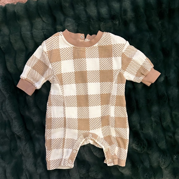 Target Brand (Grayson Collection) Brown & White Romper - Picture 1 of 1